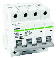 B1E Series 4-Poles and 1 Ampere (A) Rated Current Supplementary Protector