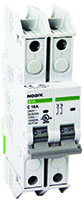 B1N Series 2-Poles, 0.5 Ampere (A) Rated Current Ring Torque Terminal Miniature Circuit Breaker