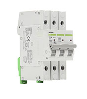 B1N Series 3-Poles, 0.5 Ampere (A) Rated Current Miniature Circuit Breaker - 2