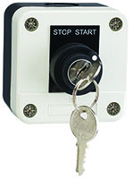 Ex9PB Series 1-Hole Stop/Start Rotary Key Enclosure