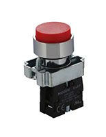 Ex9PBL Series Non-Illuminated Momentary Extended Red 1 Normally Closed (NC) Contacts and 22 Millimeter (mm) Pushbutton - 2