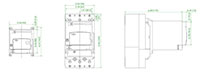 M1, 120 Volt (V) Alternating and Direct Current (AC/DC) Voltage Motor Operator (MOD21NA) - Dimensions