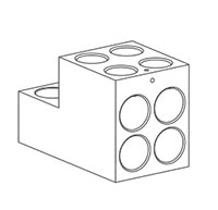 4-Holes M6 Terminal Lug (LTC26ND) - Dimensions