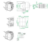 M2 Plug-In Base (PIA22N) - Dimensions