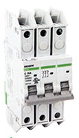 B1N Series 3-Poles, 0.5 Ampere (A) Rated Current Ring Torque Terminal Miniature Circuit Breaker (B1N3B0.5R)