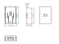 End Cap (EC489) - Dimensions