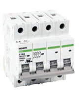 B1E Series 4-Poles, 1 Ampere (A) Rated Current Supplementary Protector (B1E4B1)