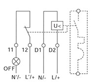 240 Volt (V) Alternating Current (AC) Voltage UL 1077 Under-Voltage Trip (UVT) (UVT3101UA)