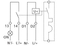 240 Volt (V) Alternating Current (AC) Voltage UL 1077 Under-Voltage Trip (UVT) (UVT3110UA)