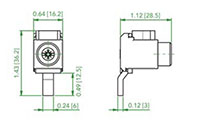 Top Feed Terminal (TM802153S) - Dimensions