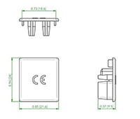 End Cap (EC10773) - Dimensions