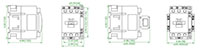 Ex9C Series 24 Volt (V) Alternating Current (AC) Coil Voltage and 40 Ampere (A) Current Standard IEC Contactor (Ex9C4011B7) - Dimensions