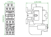 Ex9R Series 38 Ampere (A) Current Thermal Overload Relays - Ex9R38+Ex9C25~38