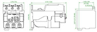 Ex9R Series 100 Ampere (A) Current Thermal Overload Relays - Ex9R100+AD53