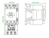 Ex9R Series 100 Ampere (A) Current Thermal Overload Relays - Ex9R100+Ex9C40~65