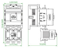 Ex9R Series 500 Ampere (A) Current Thermal Overload Relays - Ex9R500+Ex9C400~500