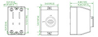 Manual Motor Starter Enclosure with Rotary Handle (ASNEC1/ASNEC2) - Dimensions