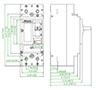 Ex9M1S Series MCCB; Thermal-Magnetic Trip Unit (M1S15T22) - Dimensions