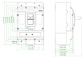 Ex9 Series M4 Molded Case Circuit Breakers - Dimensions