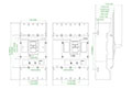 Ex9 Series M5 Bus Bar and Lug Line/Load Side Connection Molded Case Circuit Breakers - Dimensions