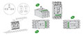 Ex9 Series M3 Molded Case Circuit Breakers - Reverse Feed Allowed (Mounting Positions)