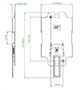 M1 German Institute for Standardization (DIN) Rail Plate (DRP22N) - Dimensions