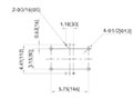 M1/M2/M3/M4/M5, NEMA Flange Mechanism Handle (OM21) - Dimensions