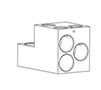 3-Holes M6 Terminal Lug (LTC26NC) - Dimensions