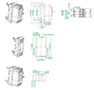 M3 Plug-In Base (PIA23N) - Dimensions