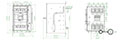 M4 Draw-Out Base Switch (DOB24N) - Dimensions