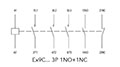 Ex9C Series 40 to 100 Ampere (A) Current Standard IEC Contactors - Wiring Diagram