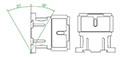 Ex9CS/Ex9CSR Series 6 to 12 Ampere (A) Current Miniature IEC Contactors - Mounting Positions