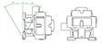 Ex9C/Ex9CR Series 9 to 38 Ampere (A) Current Standard IEC Contactors - Mounting Positions