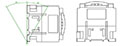 Ex9C/Ex9CR Series 40 to 100 Ampere (A) Current Standard IEC Contactors - Mounting Positions