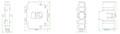 Ex9CS/C Series Mechanical Interlock (MIT42UL) - Dimensions