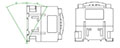 Ex9CDS/Ex9CDR Series 40 to 95 Ampere (A) Current Standard IEC Contactors - Mounting Position