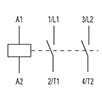 Ex9CK Series 2-Poles, 24 Volt (V) Alternating Current (AC) Coil Voltage, and 20 Ampere (A) Current Lug Definite Purpose Contactor (Ex9CK20B20B7) - Wiring Diagram